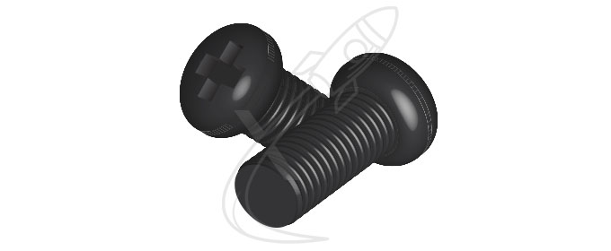 Koch Klingelschild Schraube schwarz